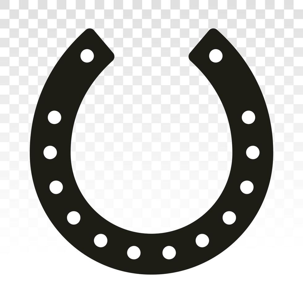 Horseshoe or horse shoe flat vector icon for apps and websites