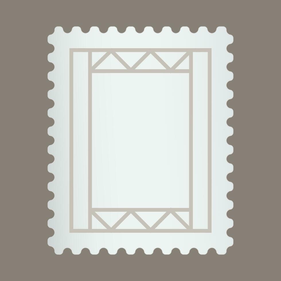 Blank postage stamp or letter stamp for apps or websites vector