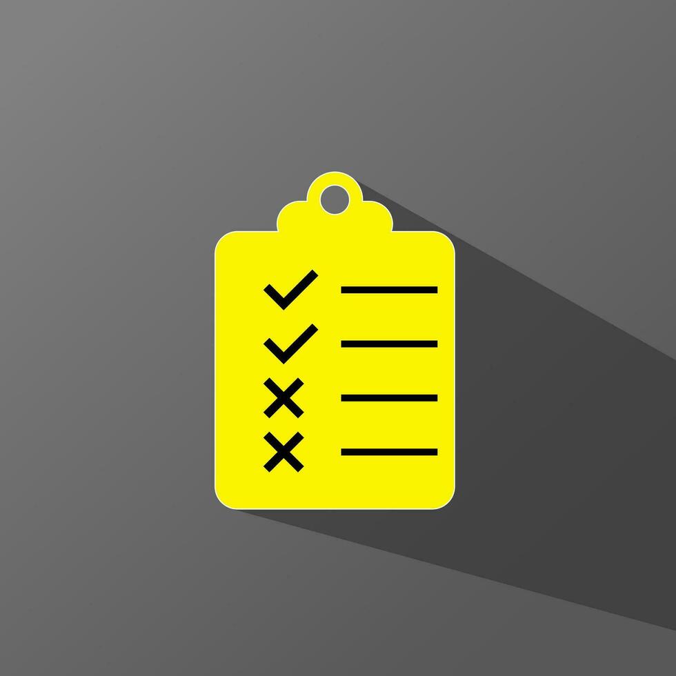 clipboard checklist icon for documents with check marks vector