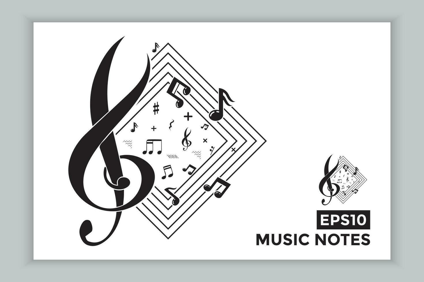 música escala o música Nota firmar o símbolo. musical escala íconos elemento vector para bandera material, antecedentes.