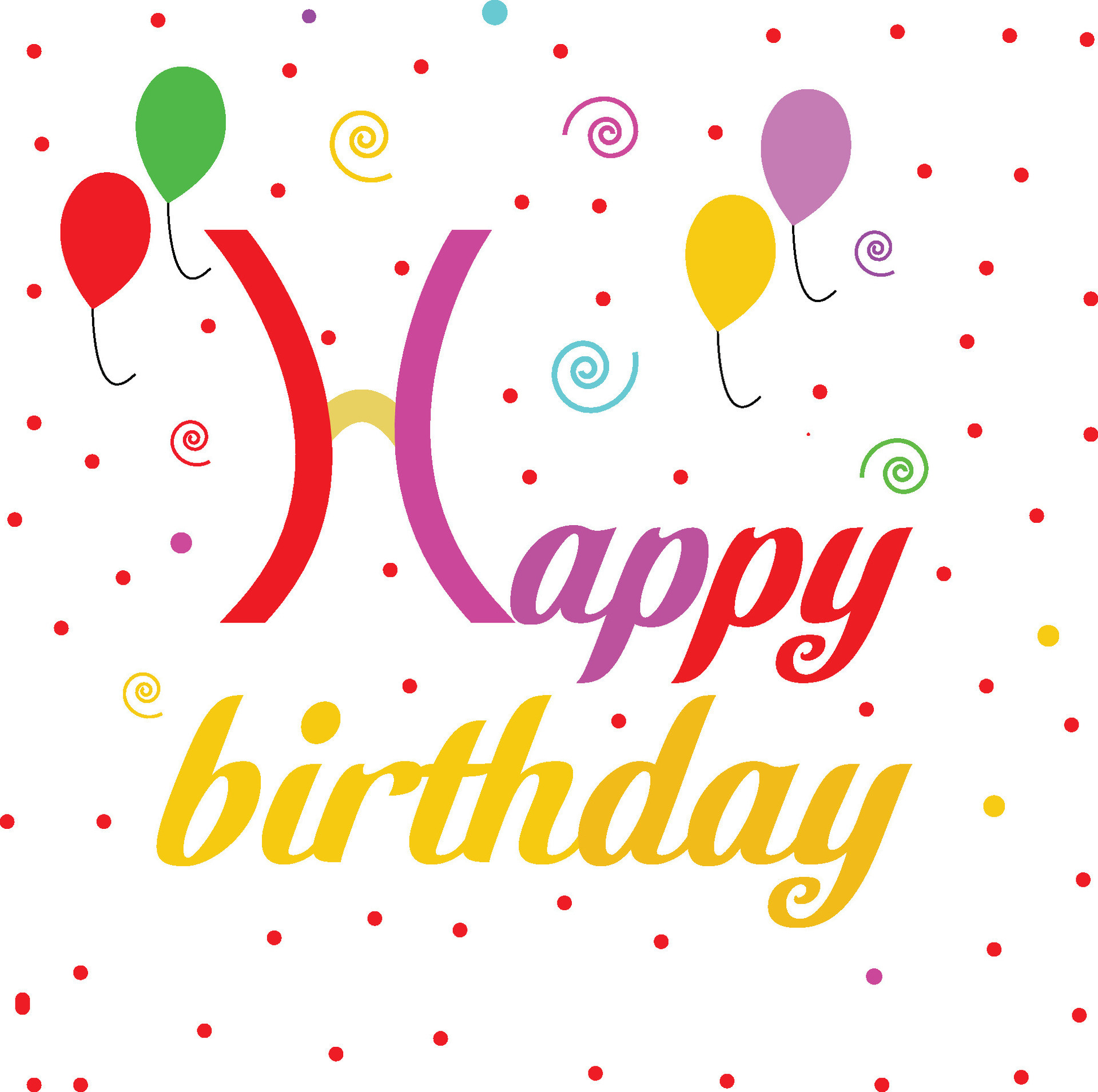 Happy Birthday typography vector design for greeting cards and poster ...