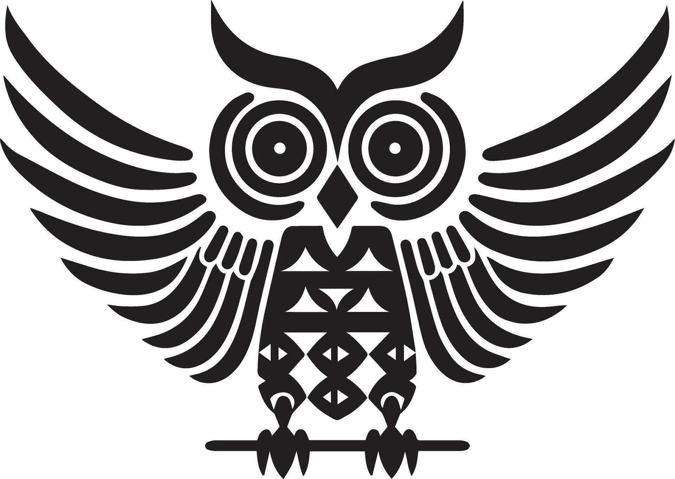 Ancient Greek Owl vector illustration