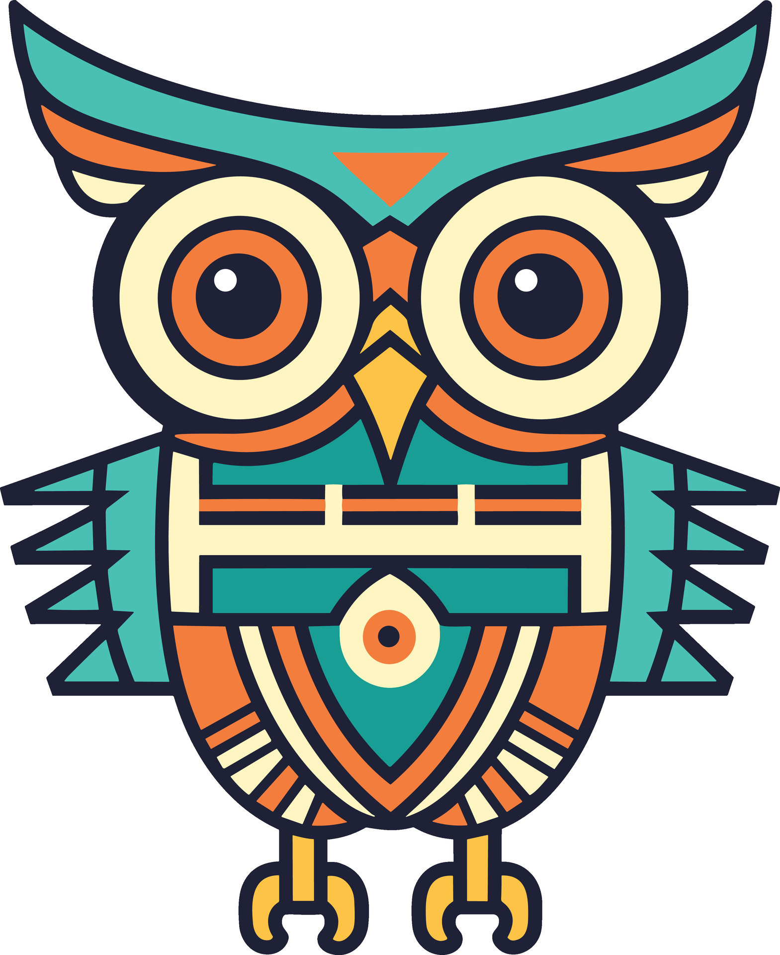 Egyptian owl with decorative elements vector illustration 26760150 ...