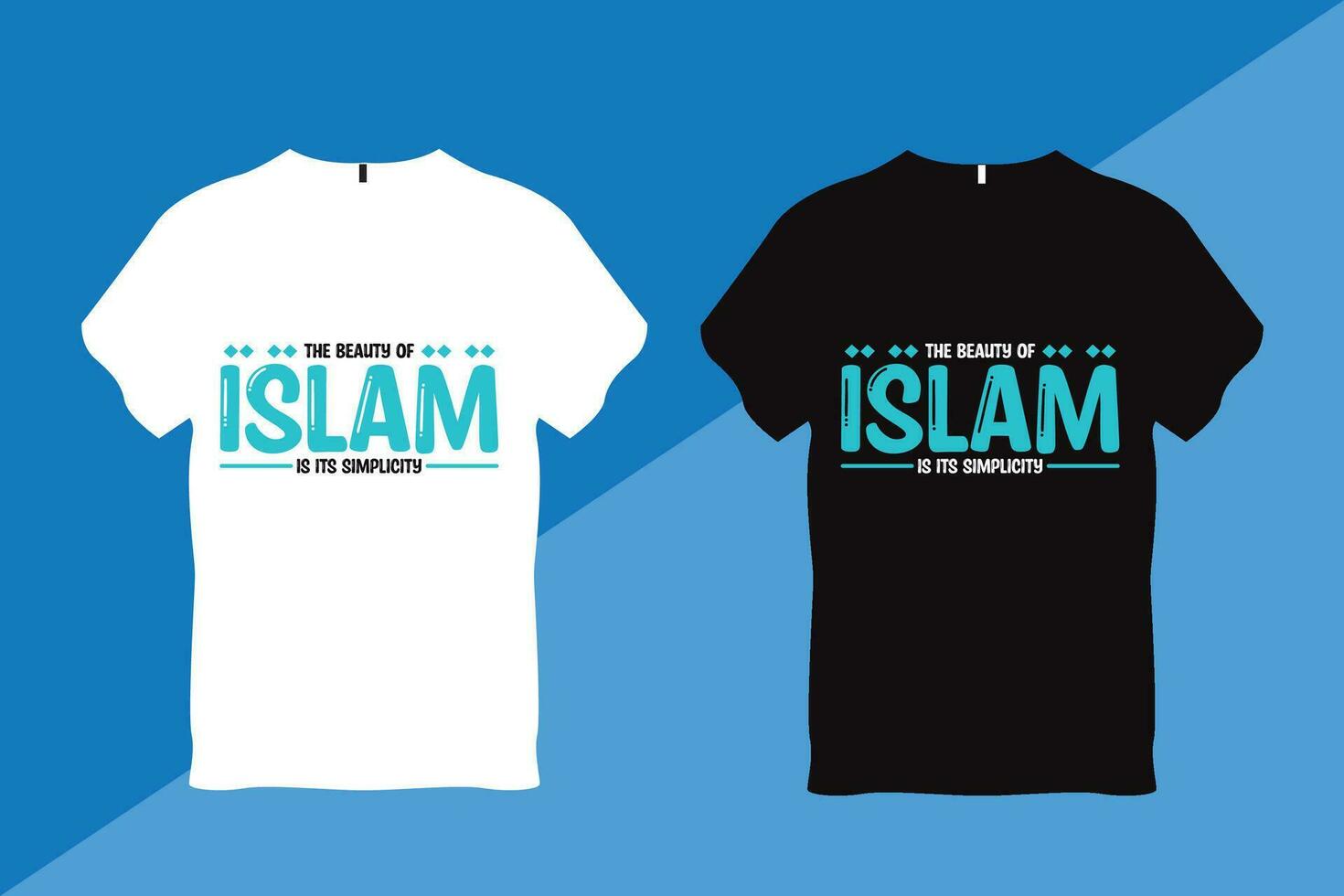 el belleza de islam es sus sencillez islámico citar t camisa vector