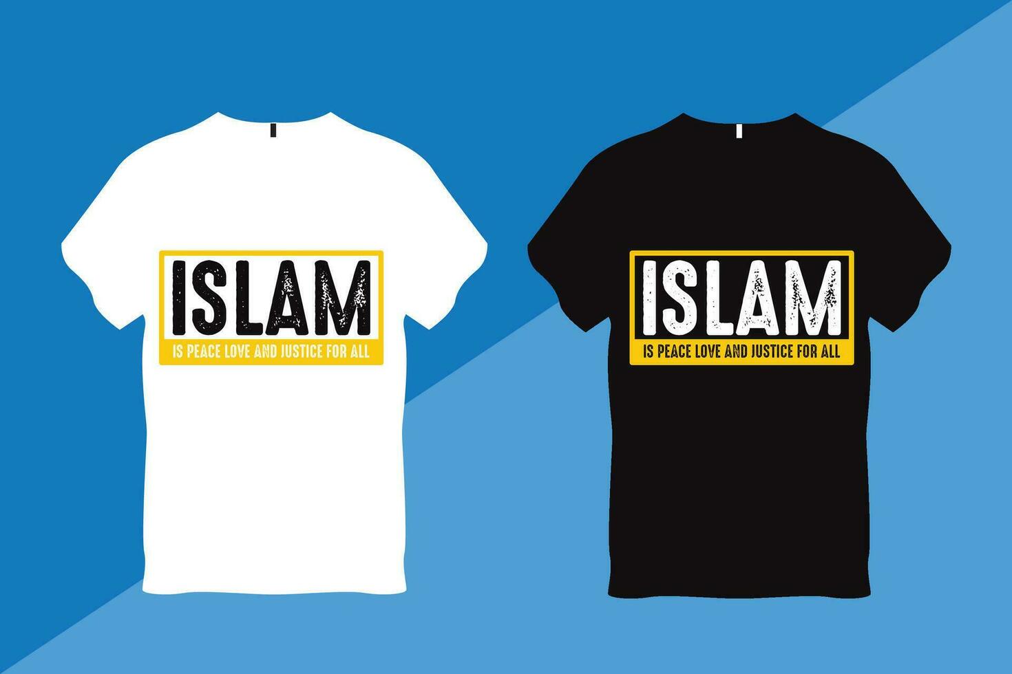 islam es paz amor y justicia para todas islámico citar t camisa vector