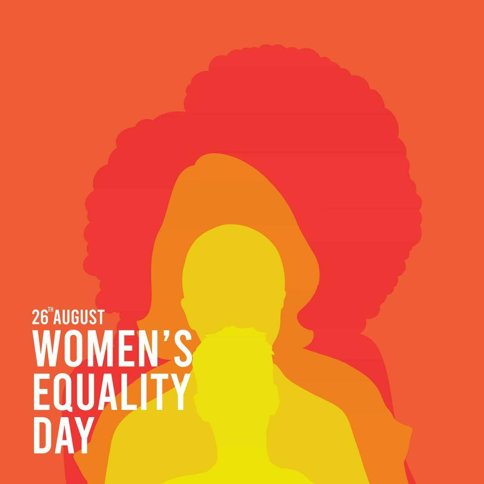 Happy Women's Equality Day Vector