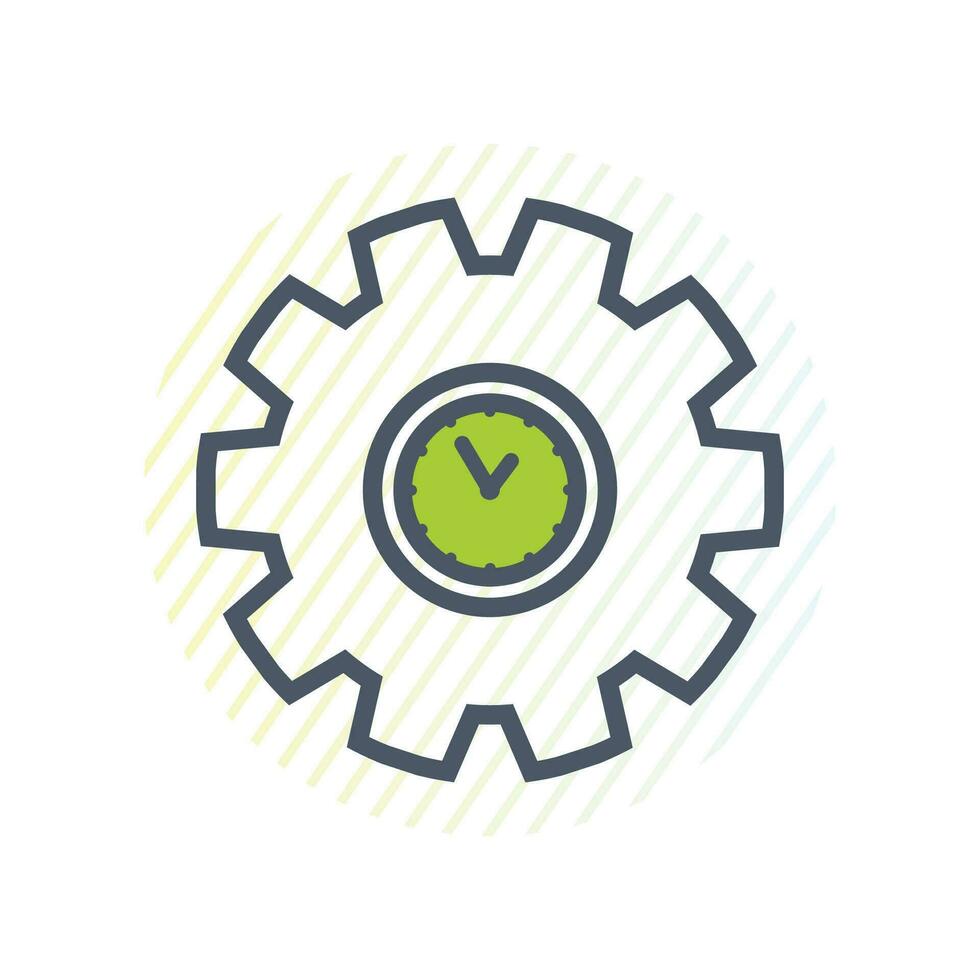 Time and Clock Icon. Editable Vector EPS Symbol Illustration.