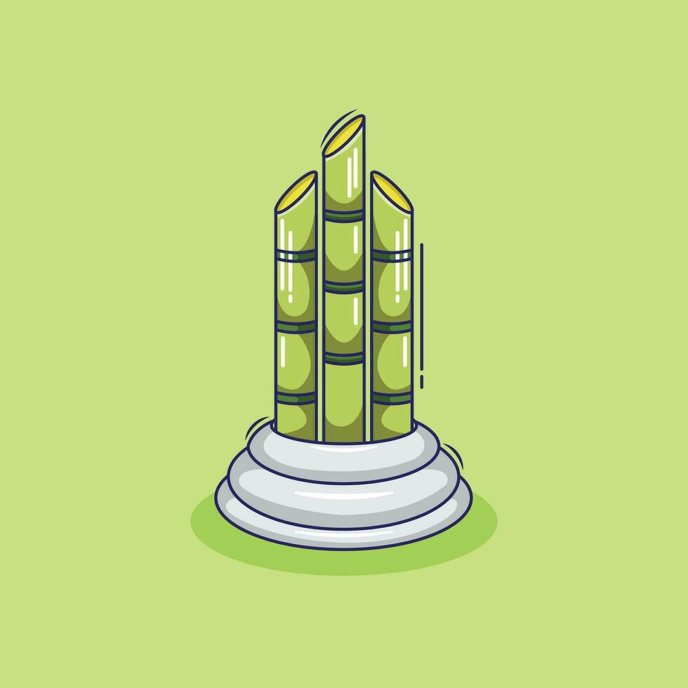 Great bamboo vector illustrations cartoon