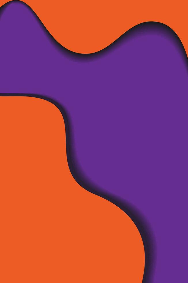 Vertical abstract background texture for Halloween in papercut style in trendy shades with copyspace vector