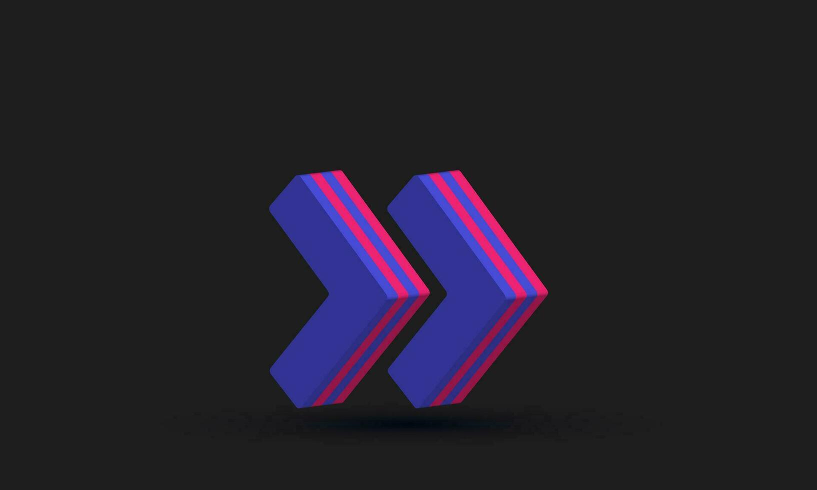 illustration creative right arrow vector icon 3d  symbols isolated on background