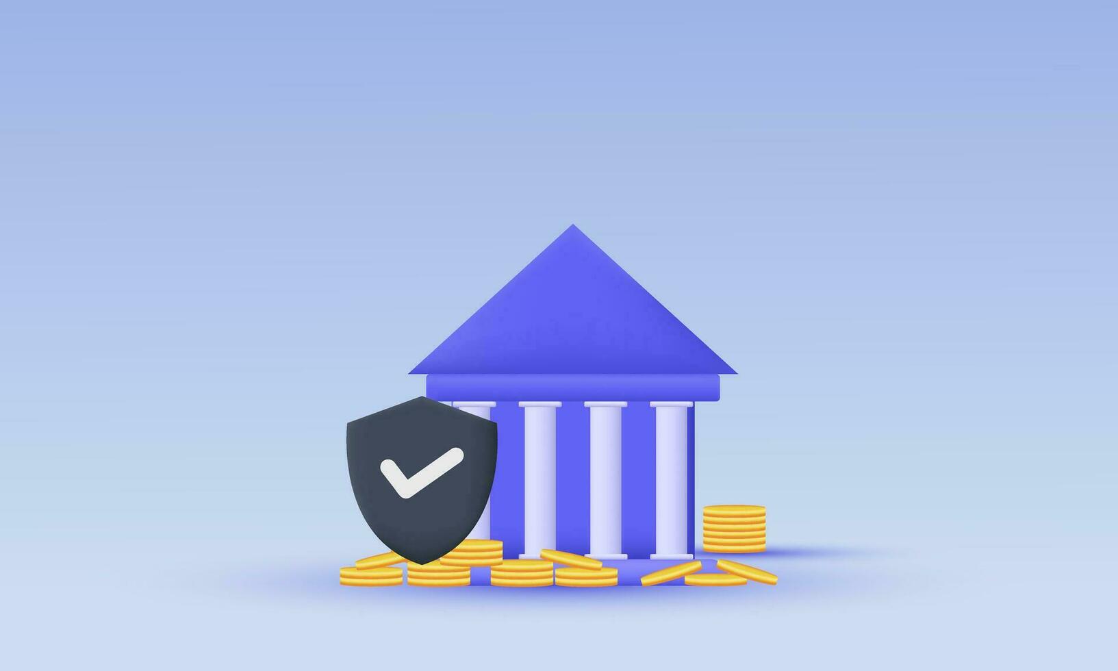 illustration minimal bank deposit withdrawal transactions vector icon 3d  symbols isolated on background
