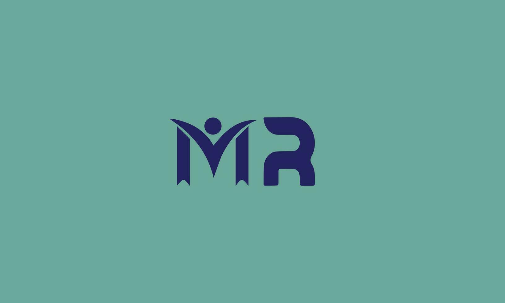 MR logo initial letter design template vector illustration