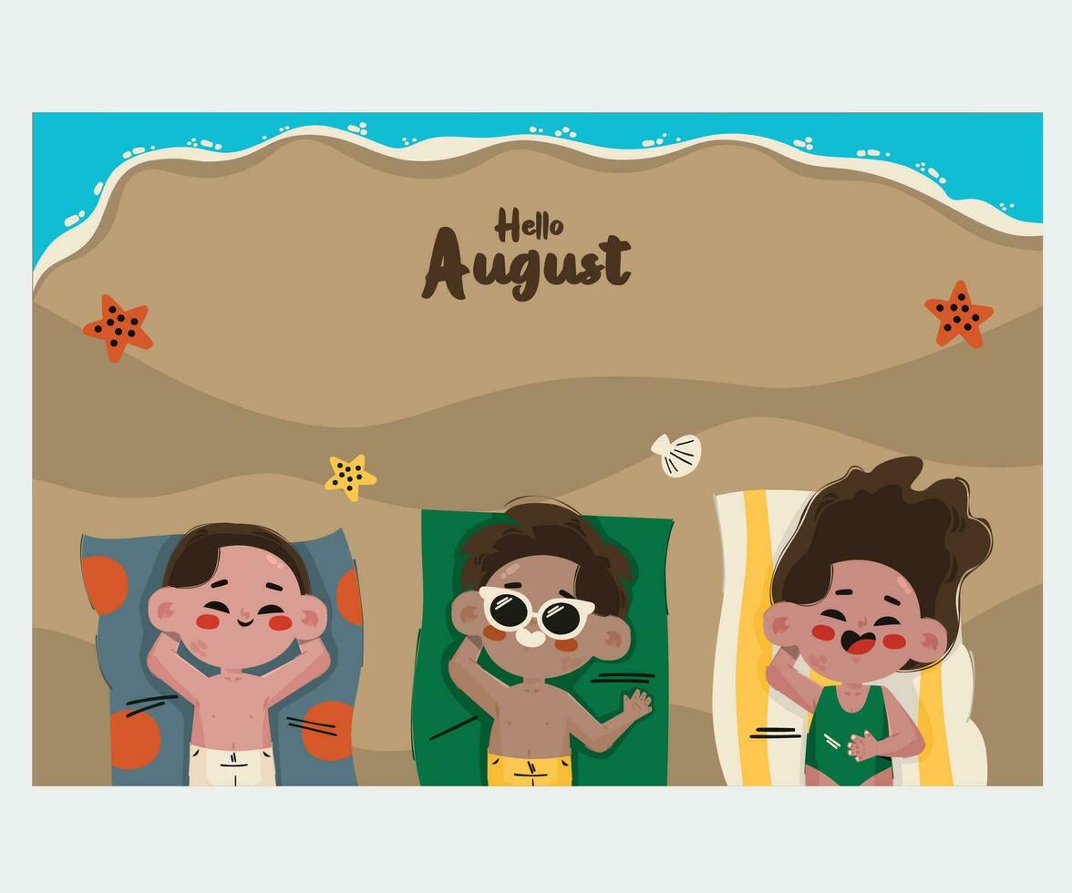 Summer Season Background Illustration vector