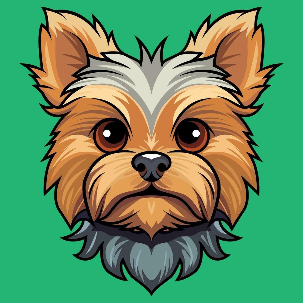 Yorkshire Terrier cute puppy vector