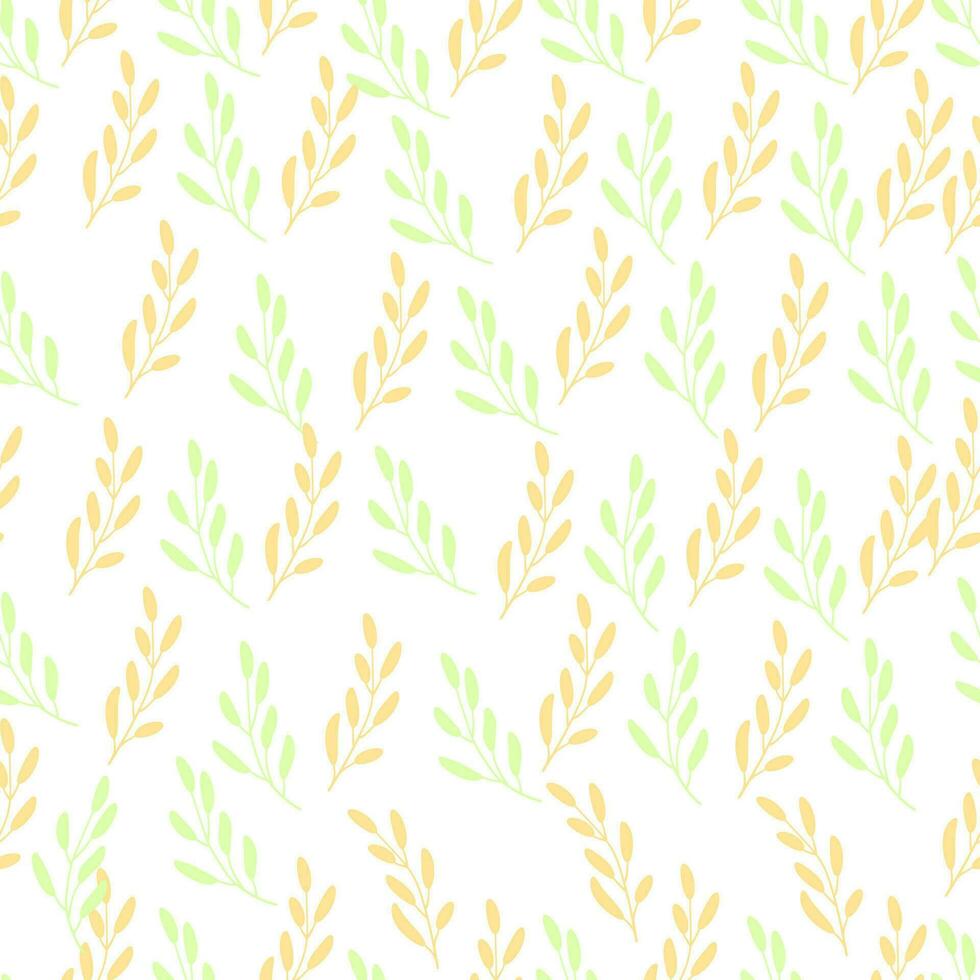 seamless natural leaf pattern in the background vector