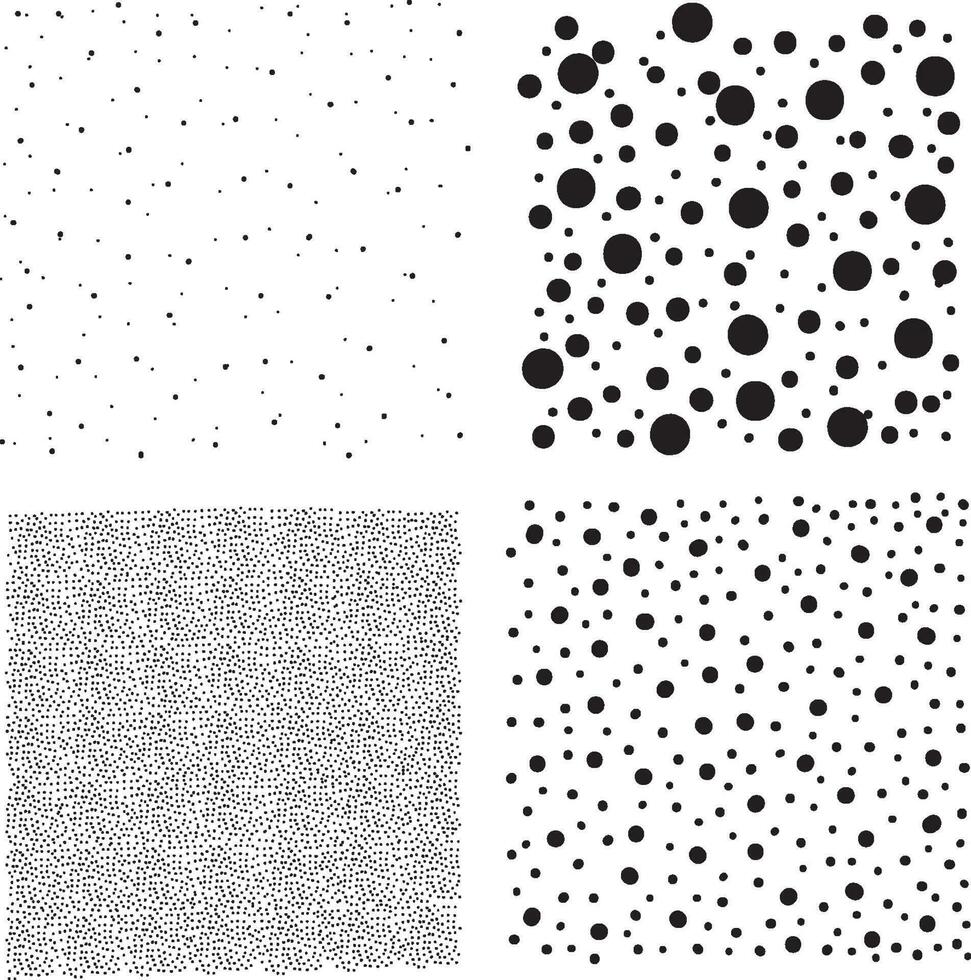 collection of abstract dot pattern backgrounds vector