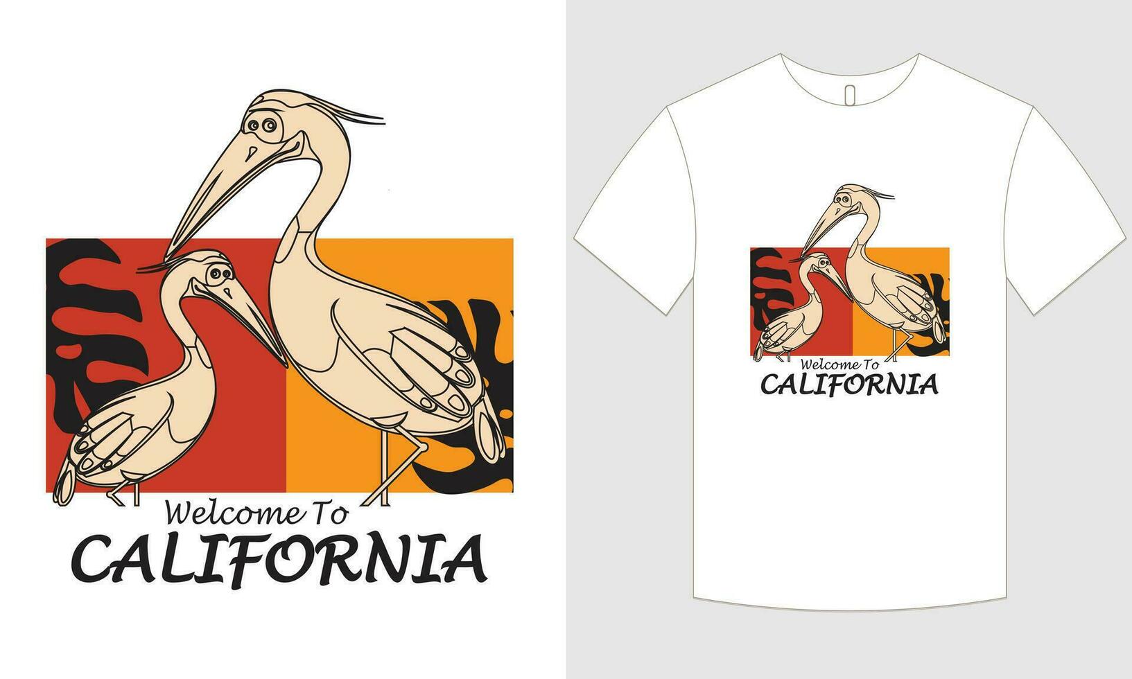 diseño de camiseta de california vector