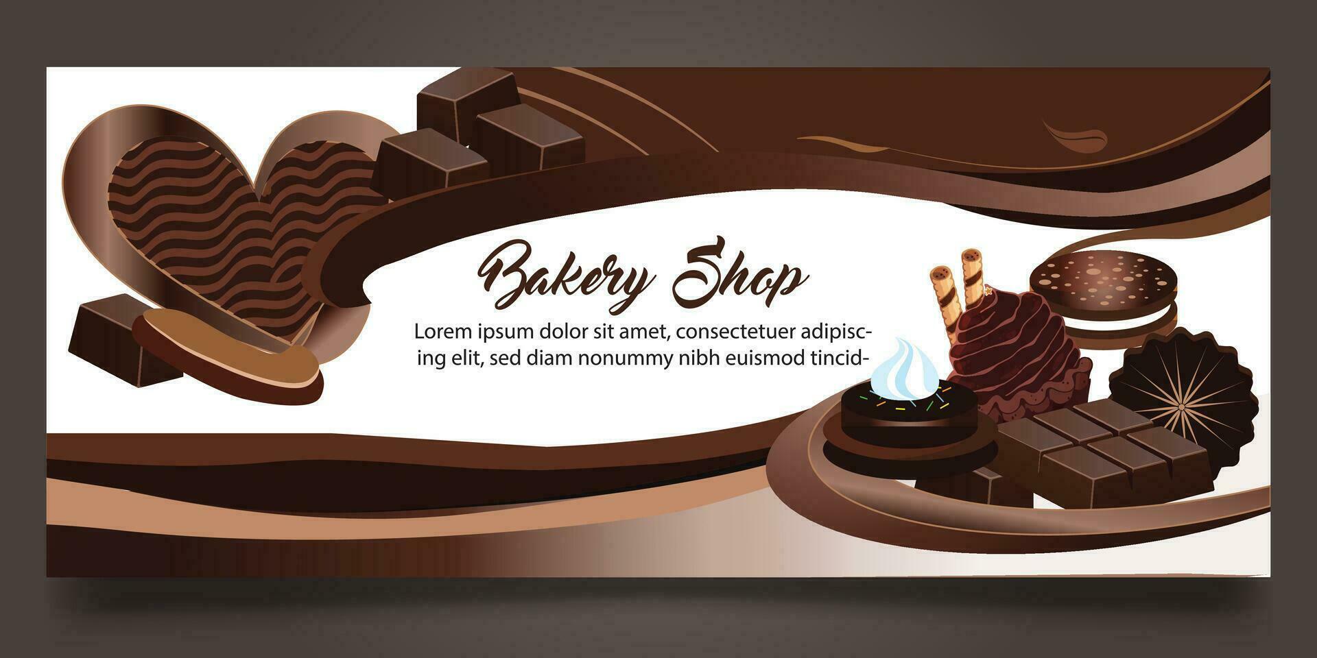 Bakery shop banner Design vector