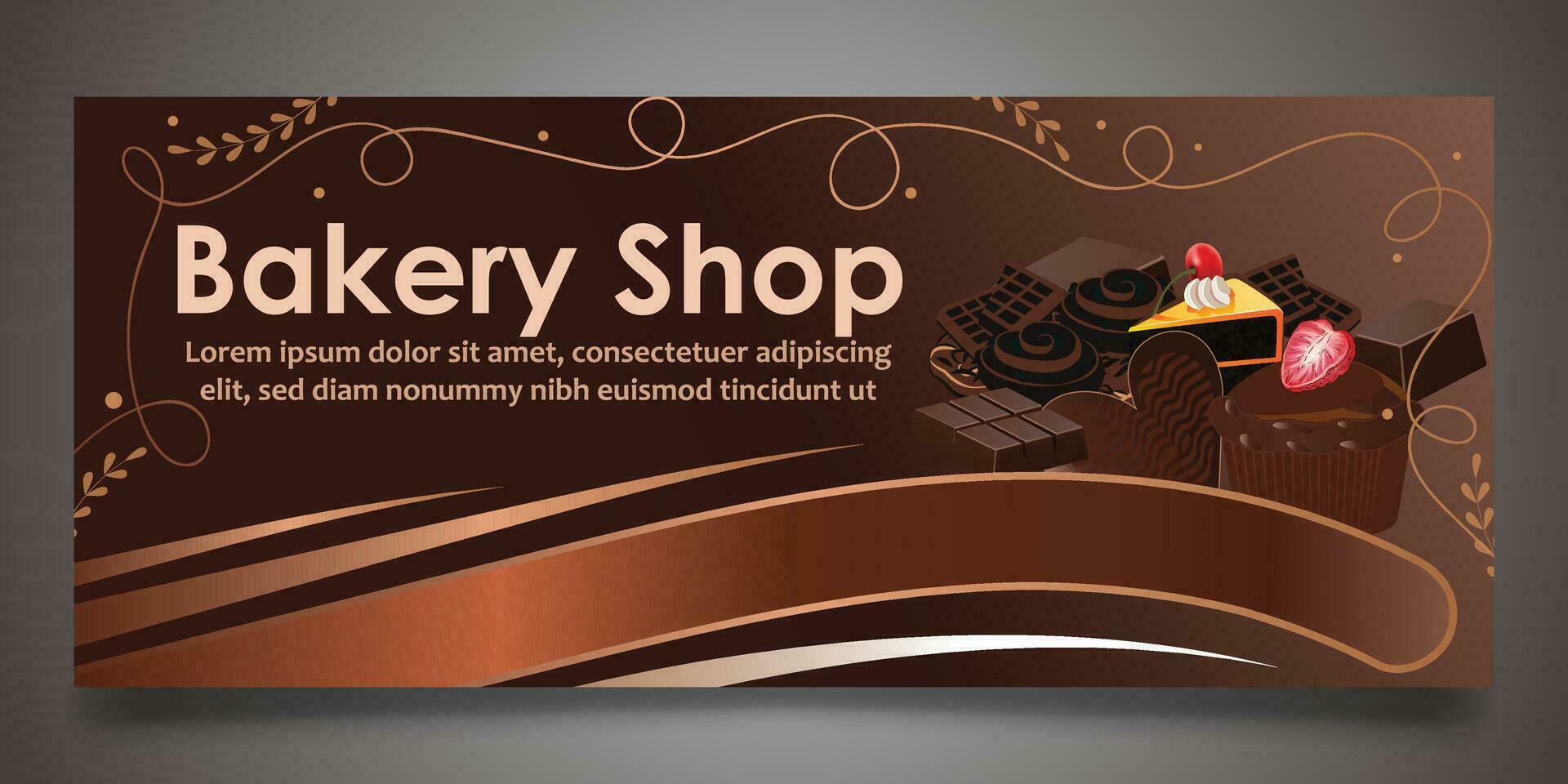 Bakery Shop web Banner Design vector