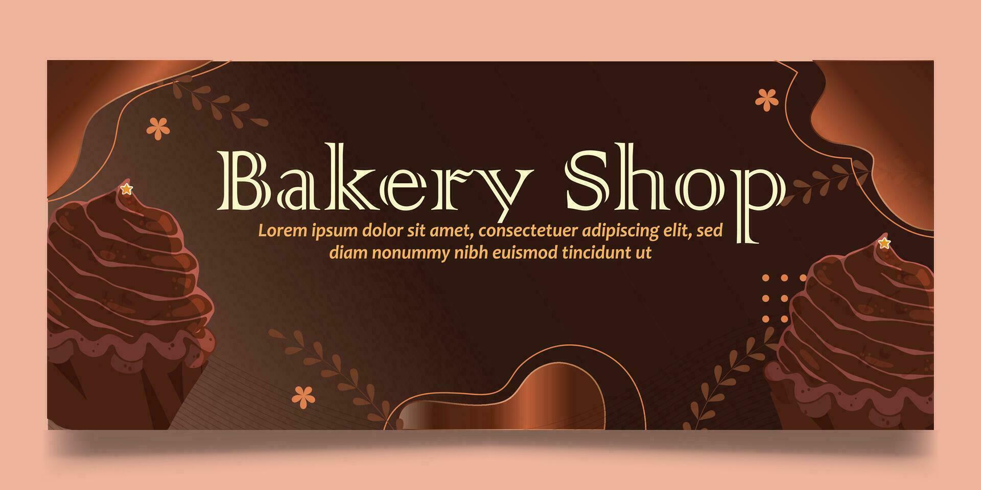 Bakery Shop web Banner Design vector