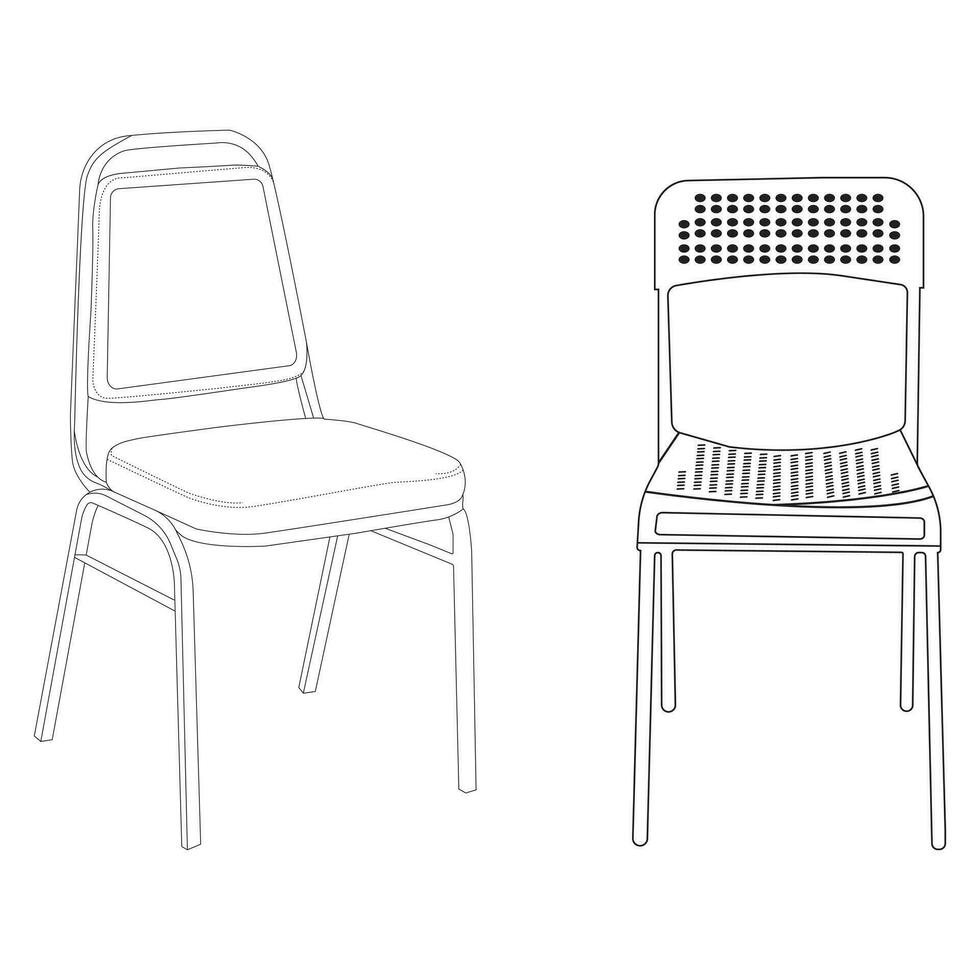 Chair  SeatingChair vector comfortable furniture armchair and seat pouf design in furnished apartment interior illustration set of business office-chair  icons set Vector illustration.