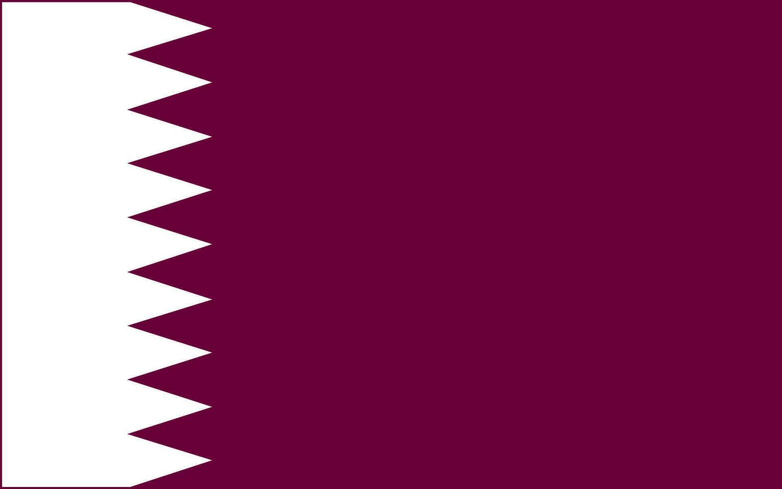 Vector national flag of the Arab state of Qatar.  symbol Territory in the Persian Gulf.
