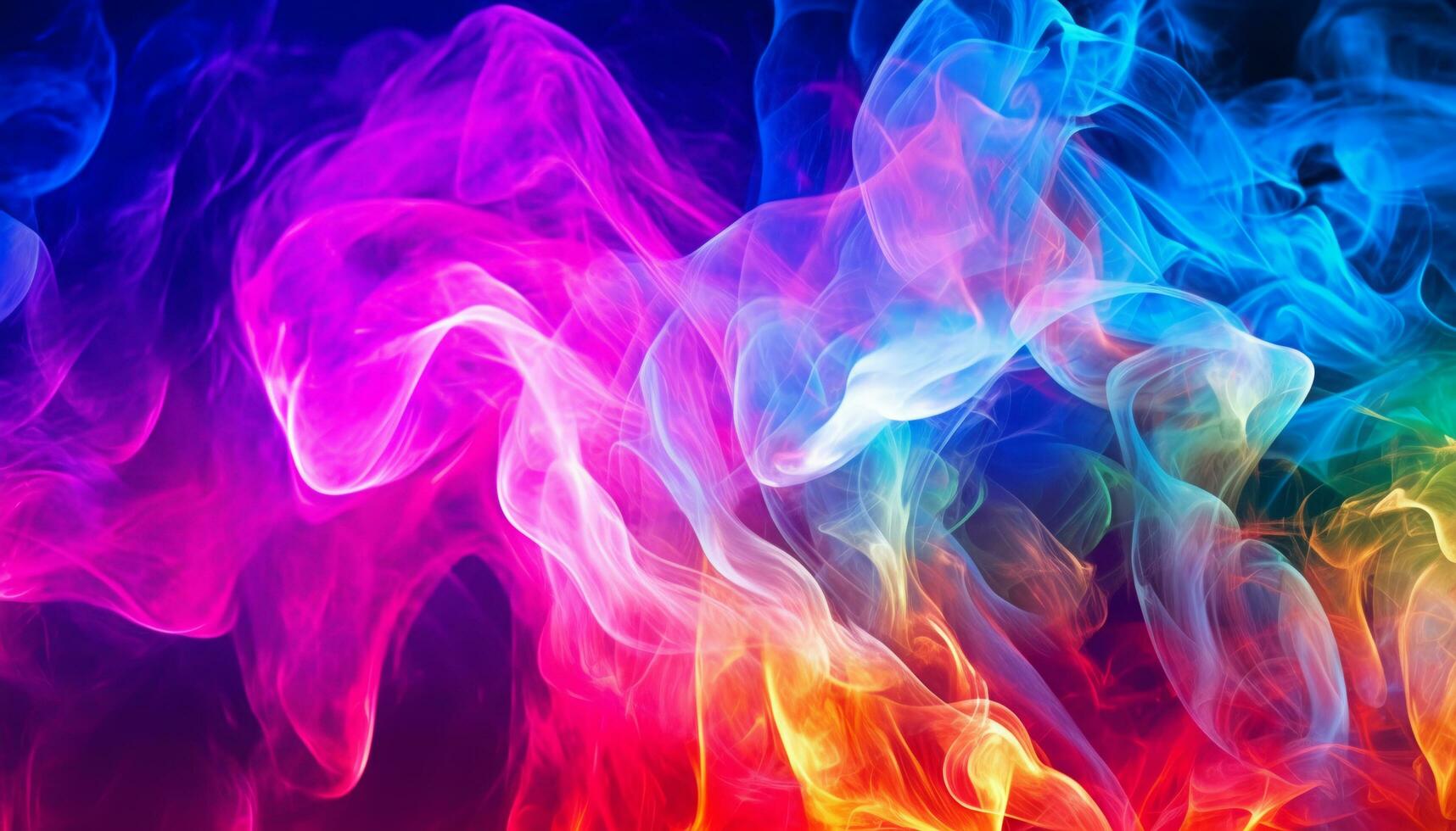 colorful smoke background. generative ai photo