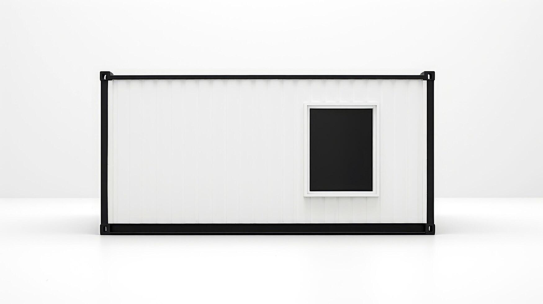 Mobile office buildings or container site office for construction site. Shipping container. Portable house and office cabins, illustration photo