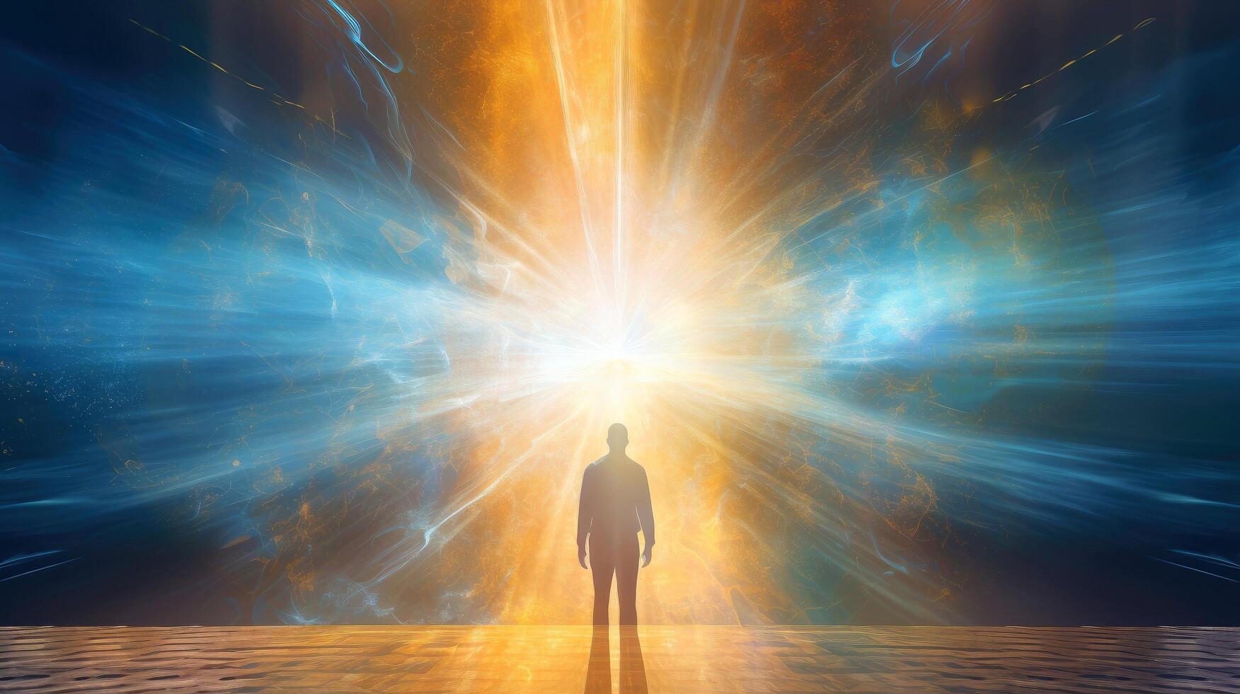 Psychic waves experimentation, psychedelia, and bold mental, emotional, and spiritual journey, journey into wellness with psychic waves, illustration photo