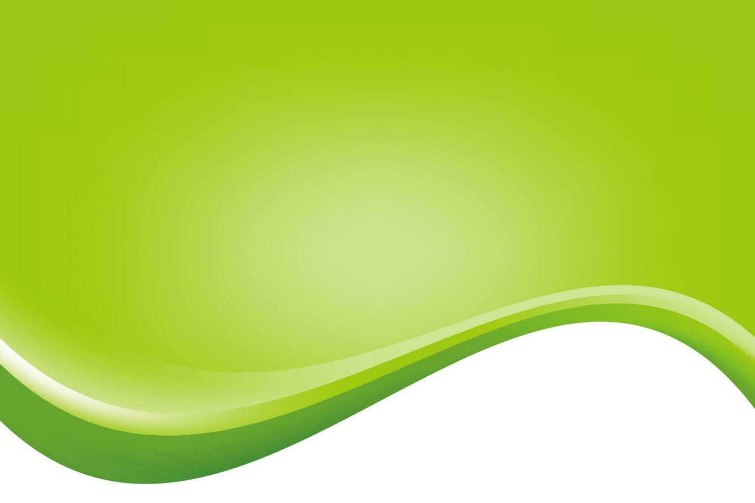 Simple Green Wavy Background Design vector