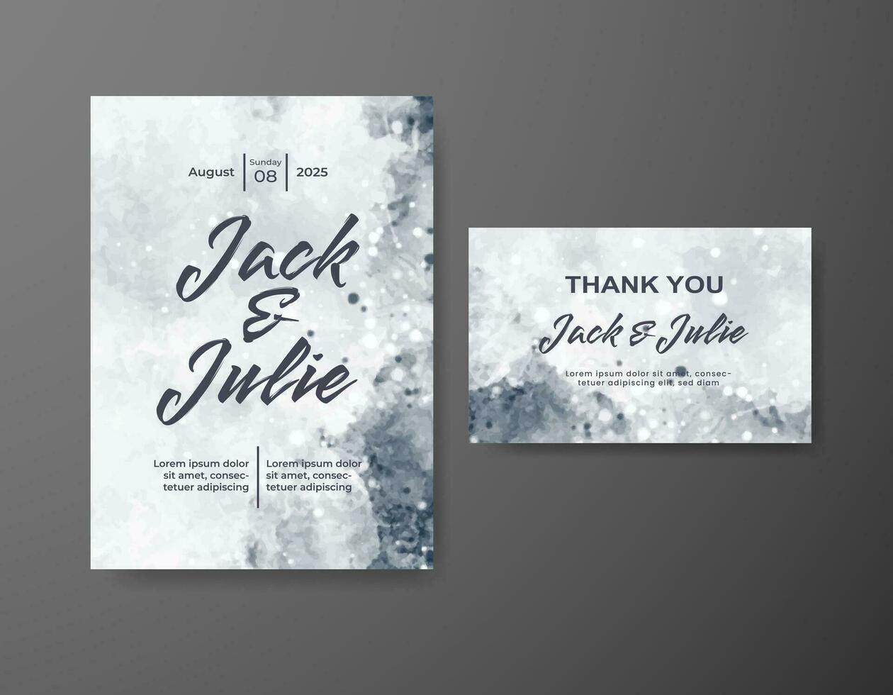 Save the date with watercolor background. Design for your invitation. vector