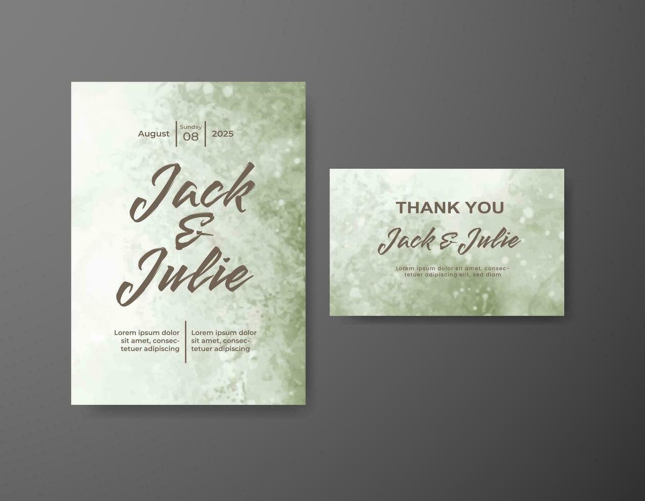 Save the date with watercolor background. Design for your invitation. vector