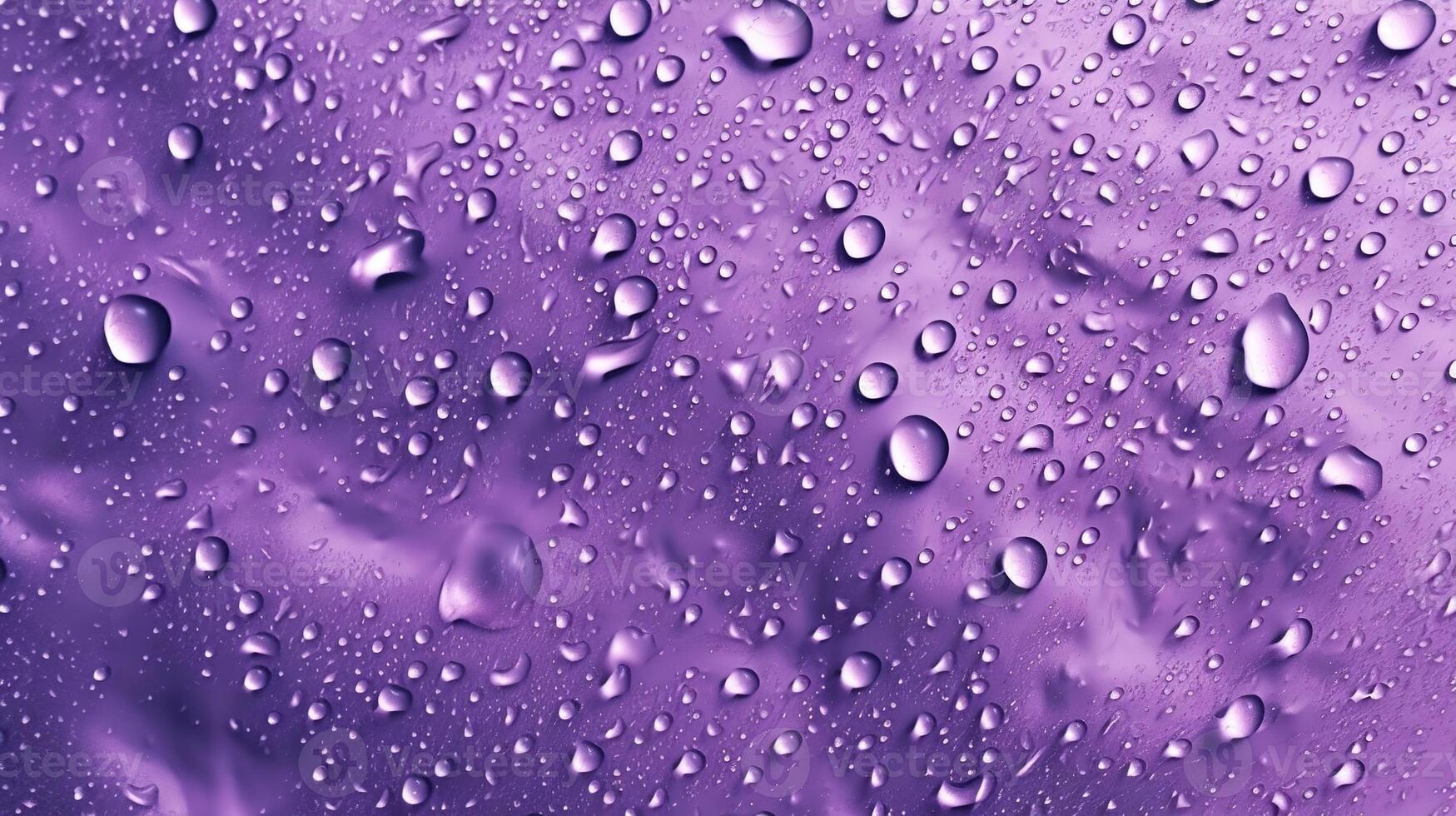 , Lavender color. Texture of light violet purple gel with drops and waves on soft background. Liquid beauty product closeup photo