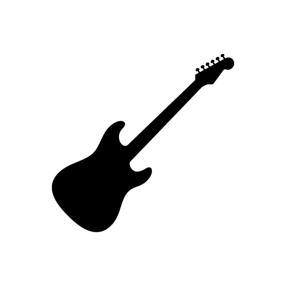 eléctrico guitarra icono vector diseño plantillas sencillo y moderno