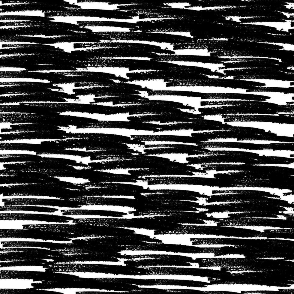 Seamless pattern with black marker brushstrokes vector