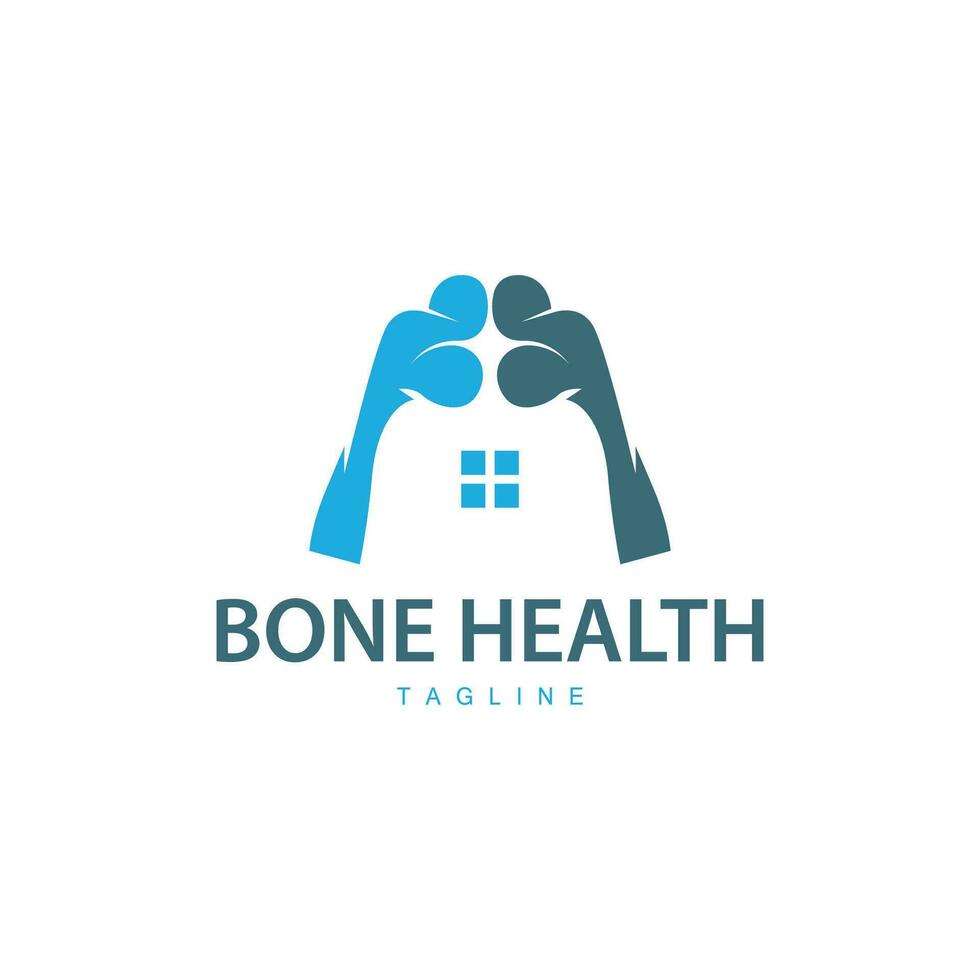 Bone Logo, Bone Care Health Design, Simple Symbol Template Illustration vector