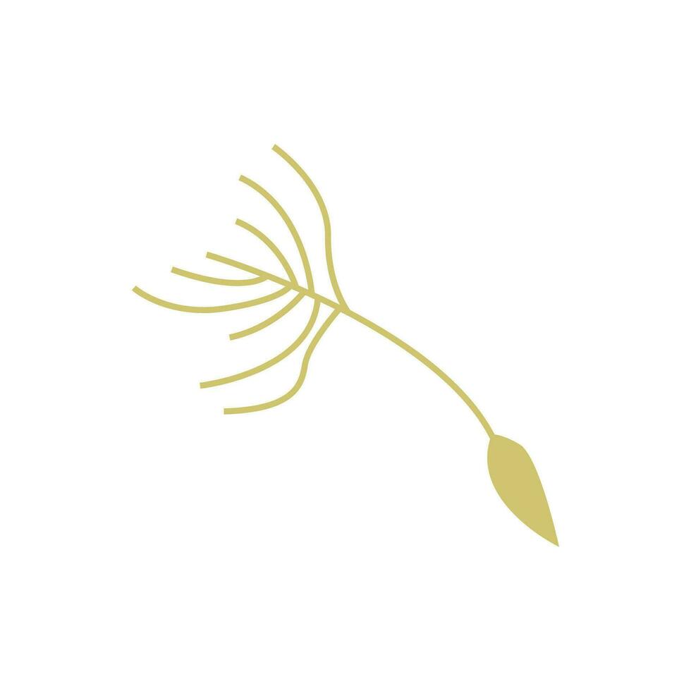 Dandelion Logo, Vector Plant Dandelion flower, Design Icon Template
