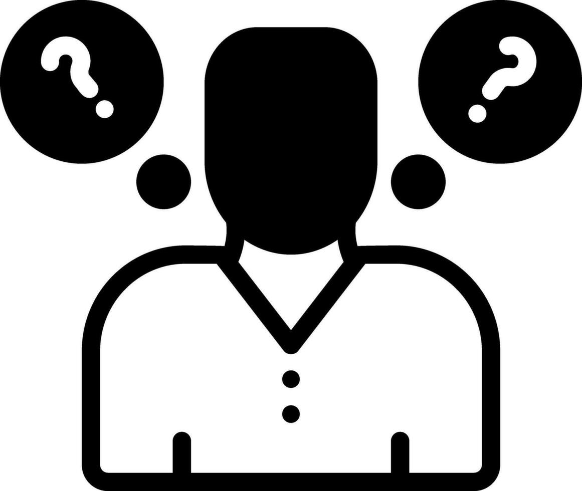 solid icon for  think vector