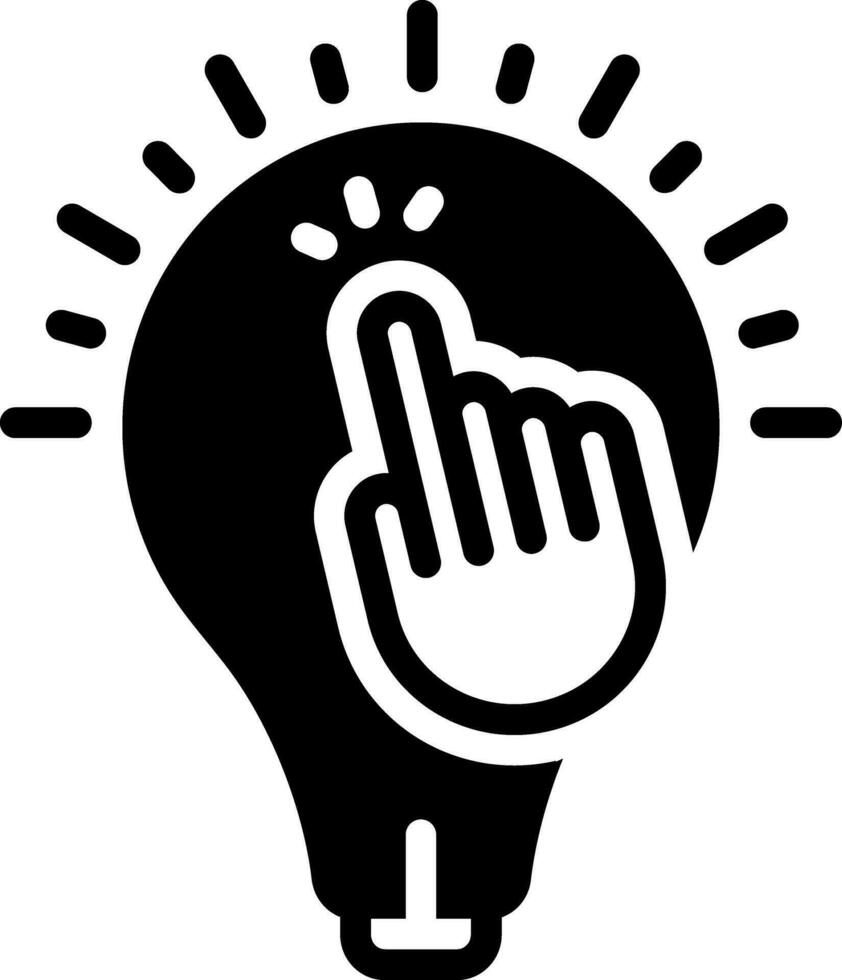 solid icon for inspire vector