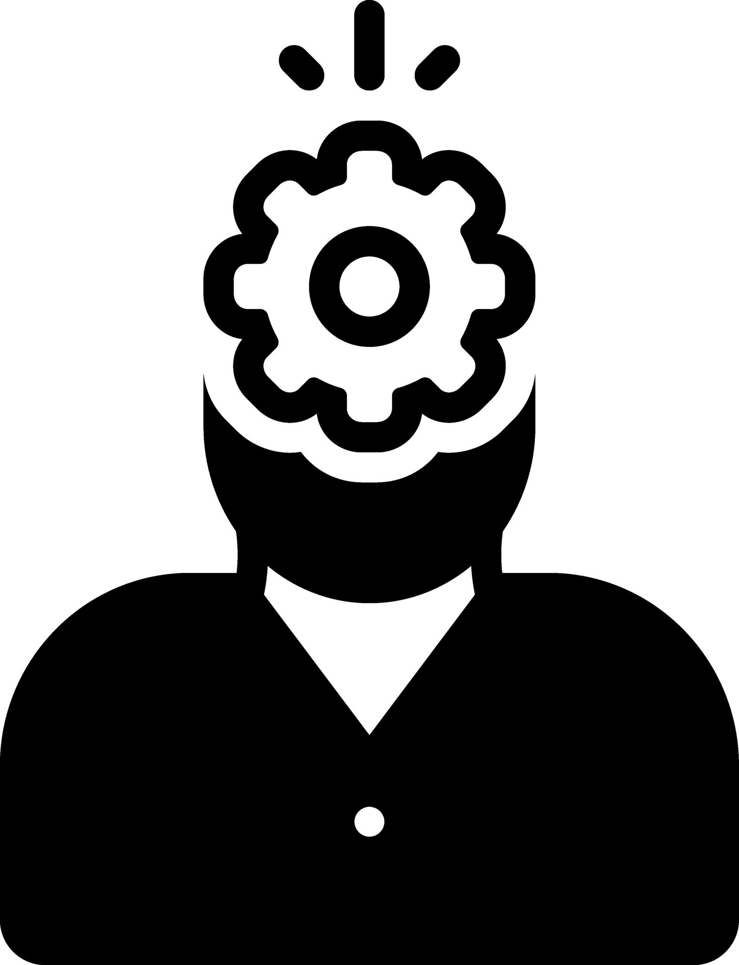 solid icon for thinking 26764738 Vector Art at Vecteezy