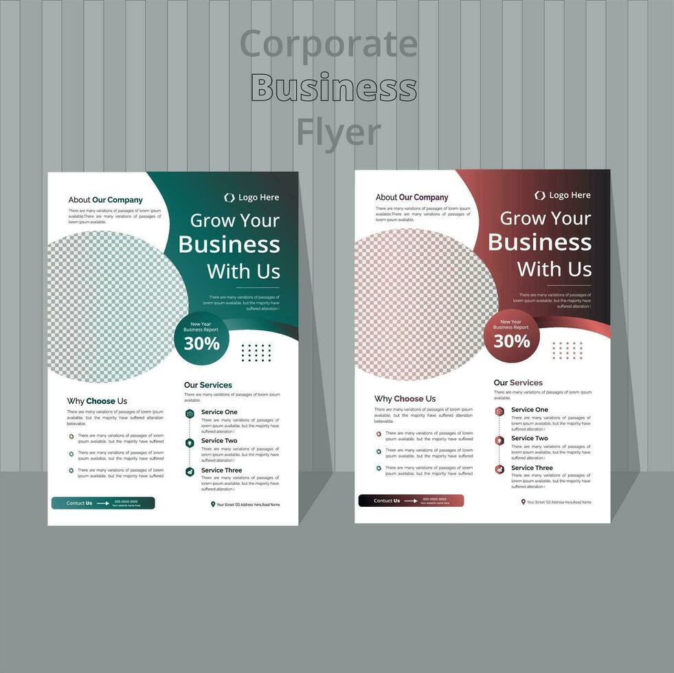 Corporate Business Flyer vector