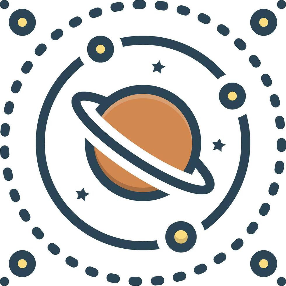 color icon for space vector