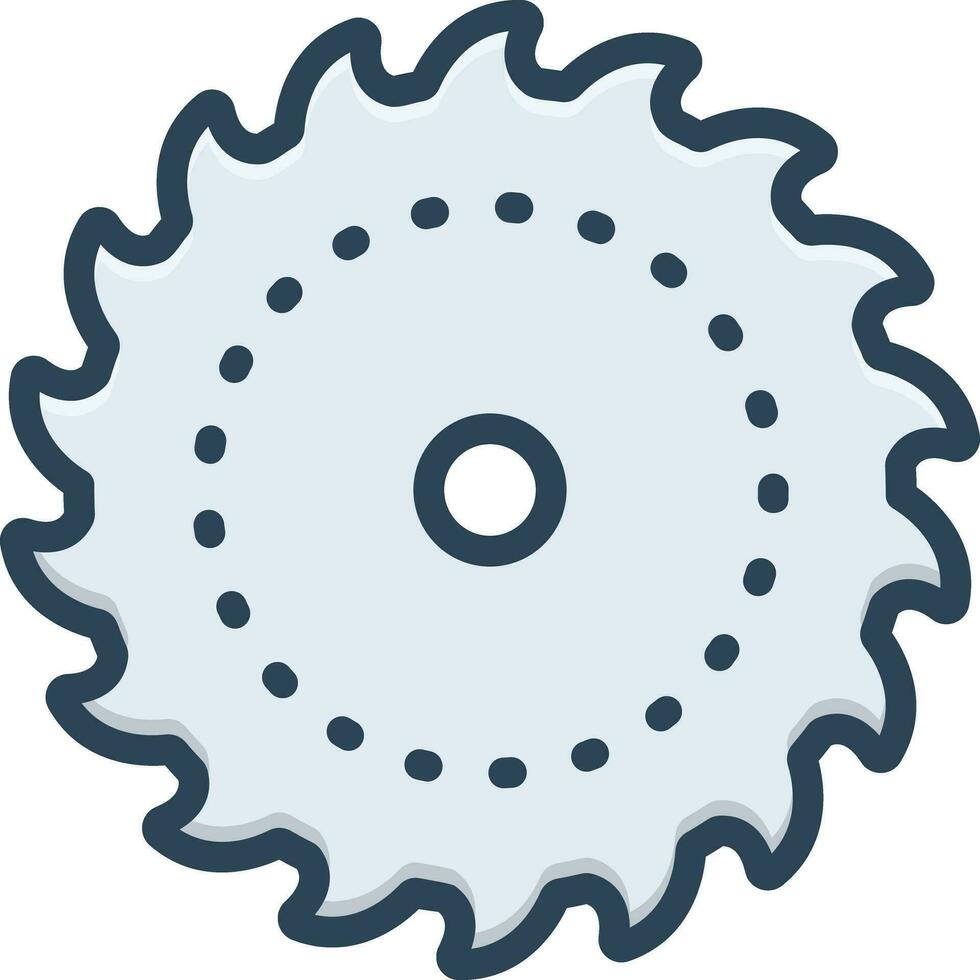 color icon for blade vector