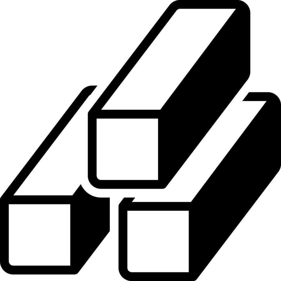 solid icon for metal vector