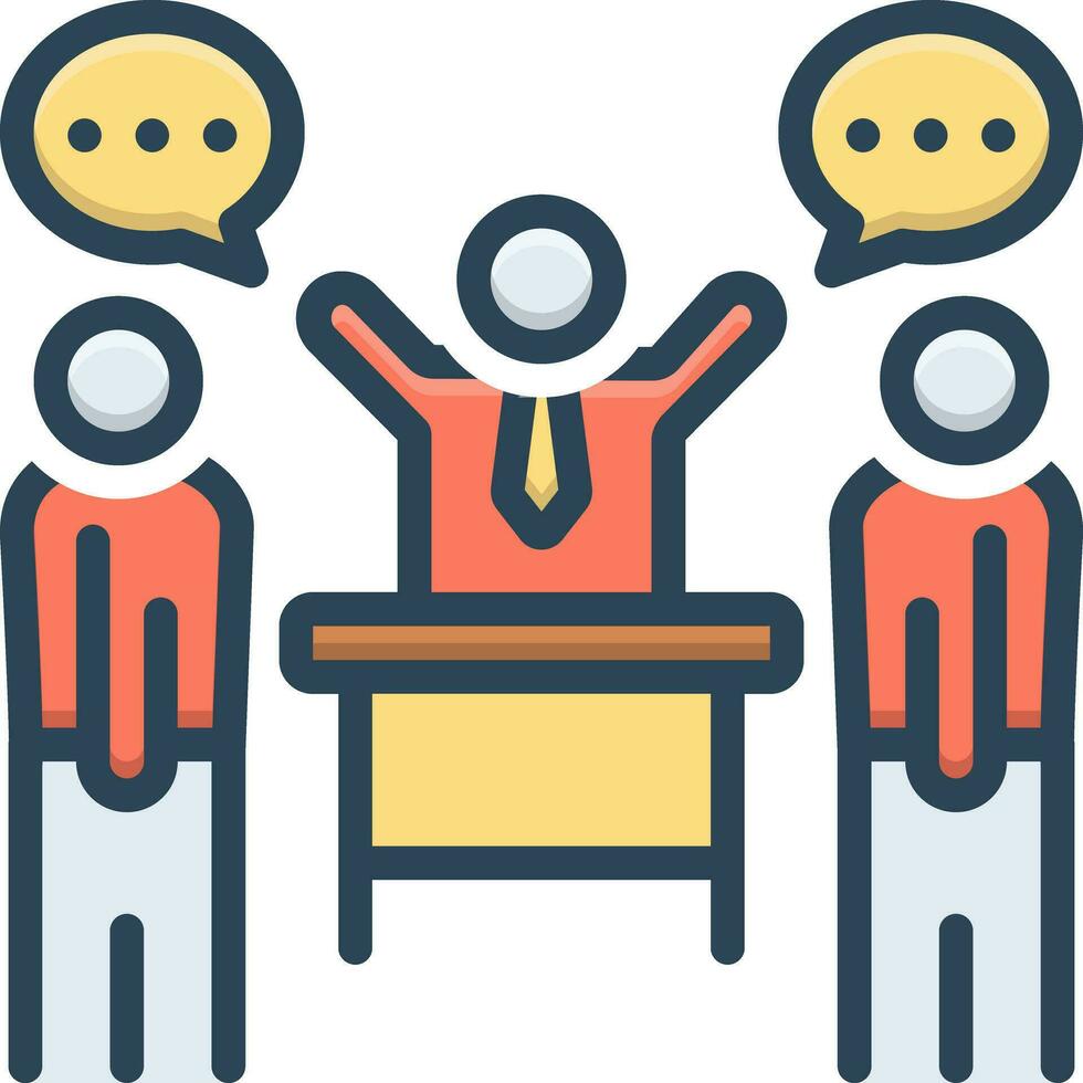 color icon for persuade vector