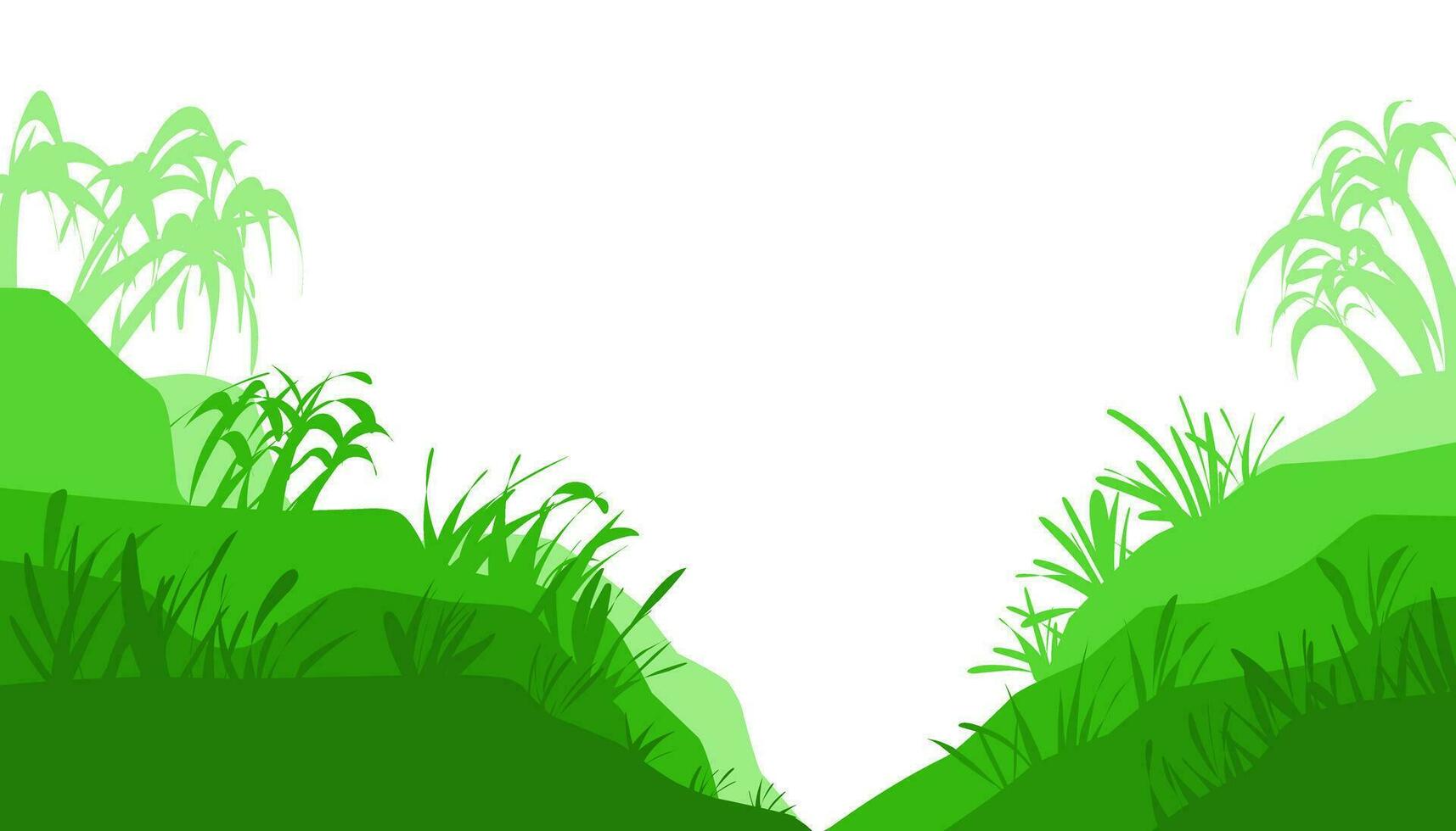 Background illustration of a natural theme that contains green elements. Perfect for wallpapers, backgrounds, banners, magazine covers and others with nature and natural themes. vector