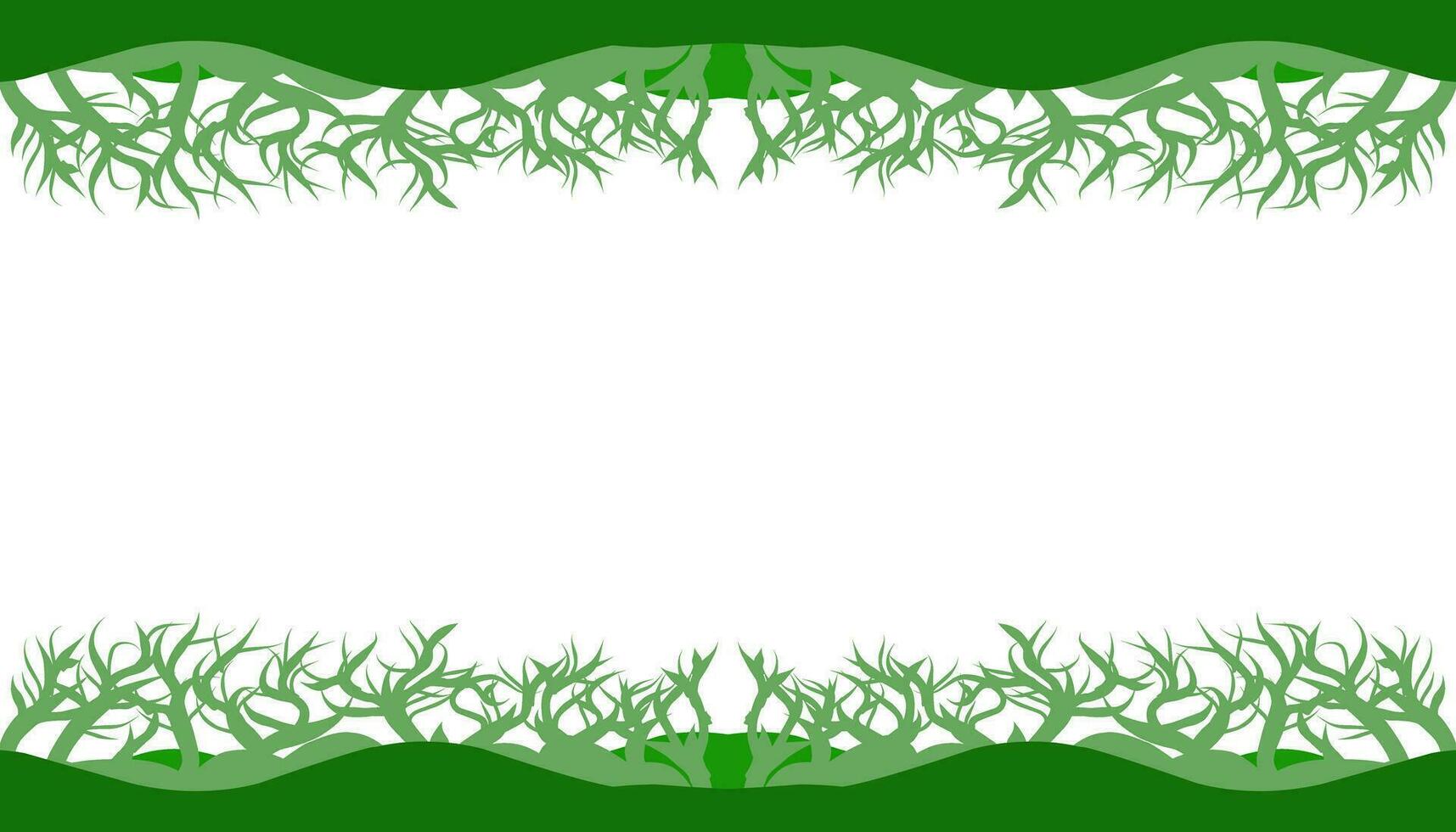 Background illustration of a natural theme that contains green elements. Perfect for wallpapers, backgrounds, banners, magazine covers and others with nature and natural themes. vector