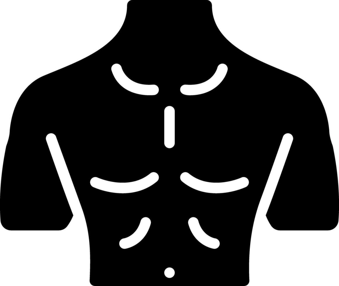 solid icon for chest vector