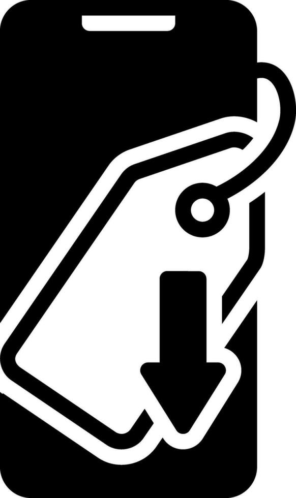 solid icon for cheap vector
