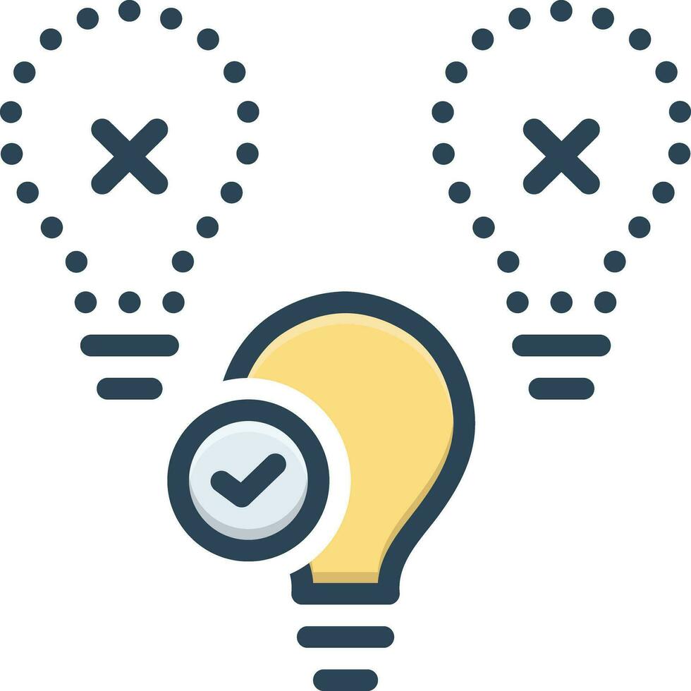 color icon for selection vector